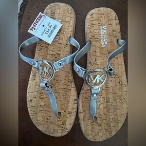 NWT Micheal kors Jelly and Cork sandals